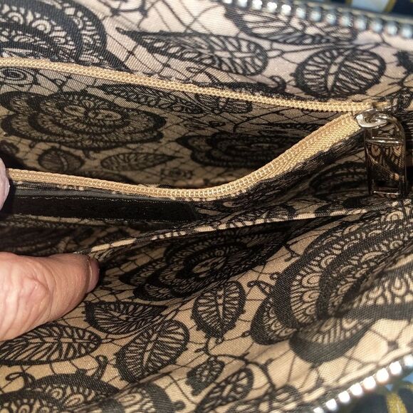 Carlos Santana Black Clutch With Silver Studs - Picture 9 of 16